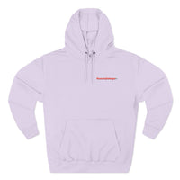 HEART ATTACK  Abstract Psyche Hoodie — Colorful Three-Panel Back Art Fleece Hoodie