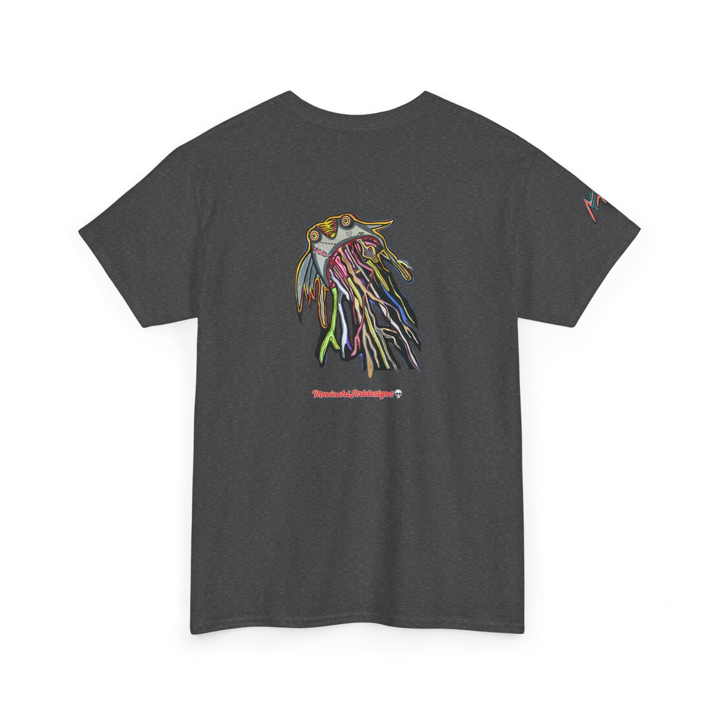 Graphic Tee — Colorful CRAZY TUNA  Illustration Back Print Tee