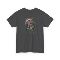 Graphic Tee — Colorful CRAZY TUNA  Illustration Back Print Tee