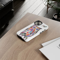 Colorful Owl Phone Case — Artistic Owl Illustration Tough Case