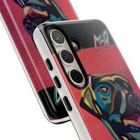 Colorful Pit LABRADOR Tough Phone Case — Vibrant Pop Art Dog Design