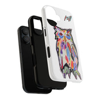 Colorful Owl Phone Case — Artistic Owl Illustration Tough Case