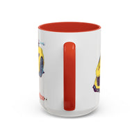 ZR1 Lover Coffee Mug — Yellow Sports Car & Boston Terrier Accent Mug (11/15 oz)