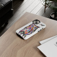 Colorful Owl Phone Case — Artistic Owl Illustration Tough Case