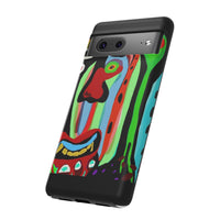 CRAZY.   Tribal Face Phone Case — Colorful Modern Art iPhone Cover