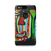 CRAZY.   Tribal Face Phone Case — Colorful Modern Art iPhone Cover