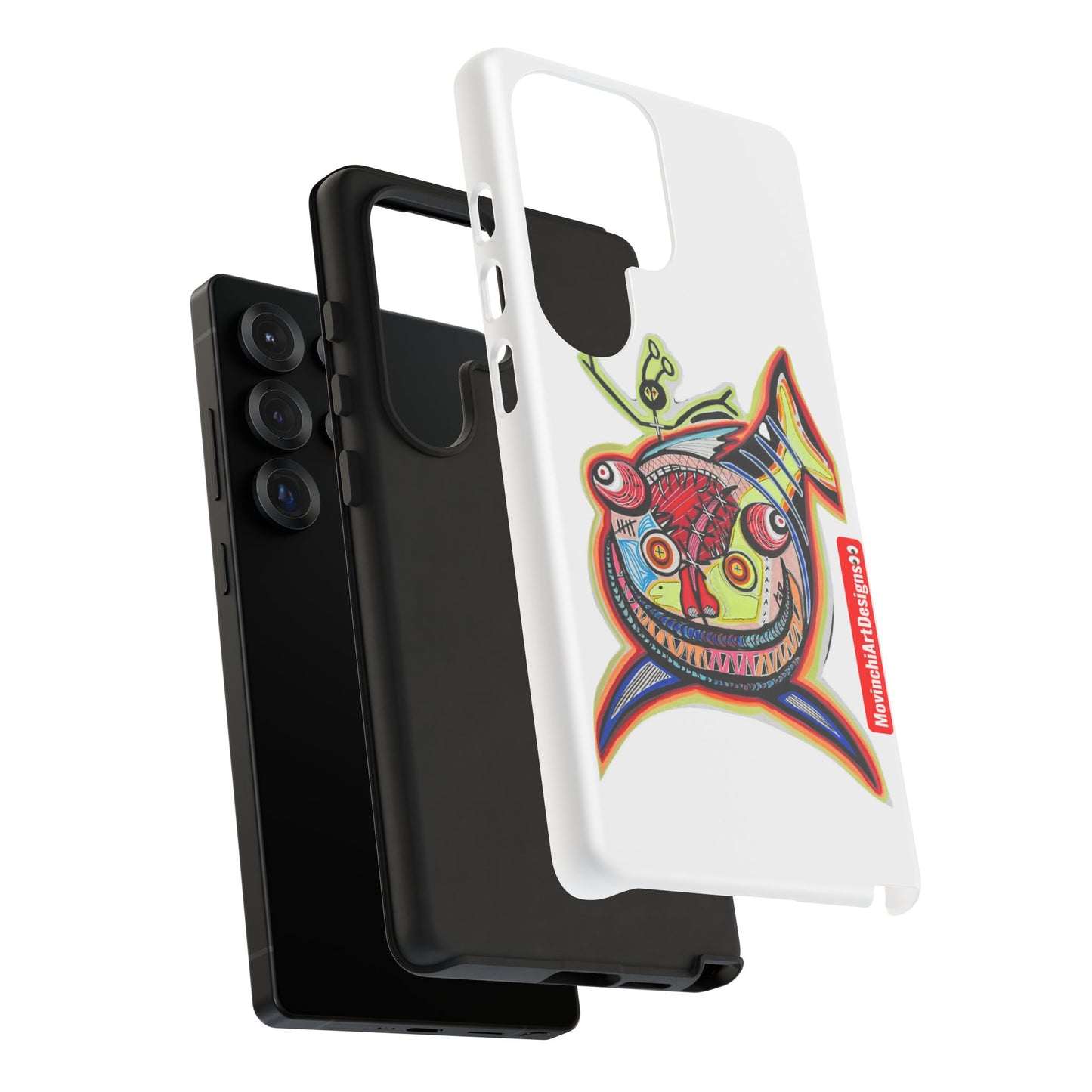Phone Case — Colorful Abstract PARASITE  Fish Art Tough Cases