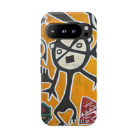 Abstract TAINO  Tribal Art Phone Case – Bold Orange Graphic Protective Cover