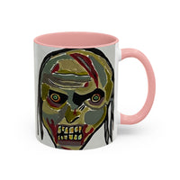 3 amigos2.0 Zombie Skull Coffee Mug — Spooky Horror Accent Mug (11/15 oz)