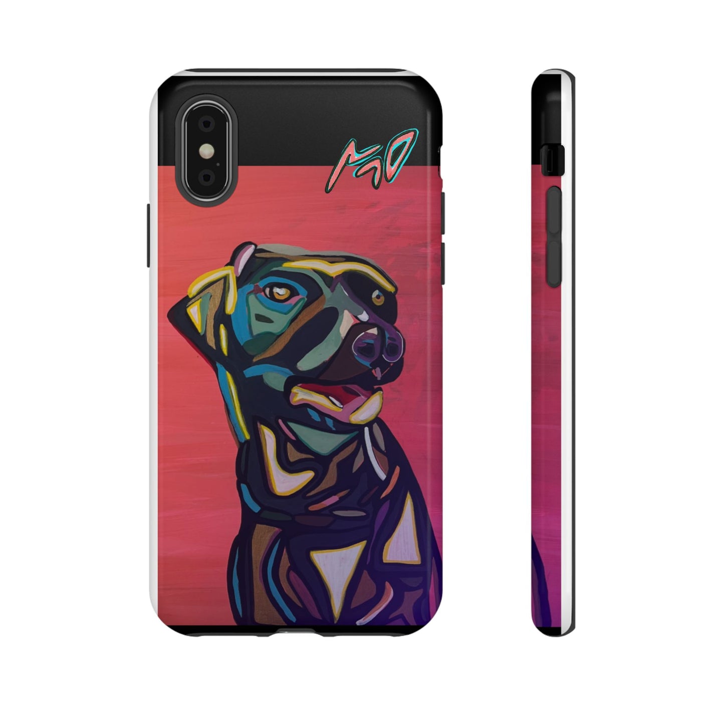 Colorful Pit LABRADOR Tough Phone Case — Vibrant Pop Art Dog Design