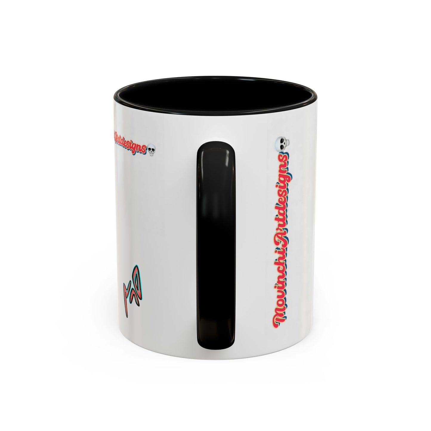 Surreal VINCENT Tribal Warrior Accent Coffee Mug — Colorful Skull Art 11/15oz