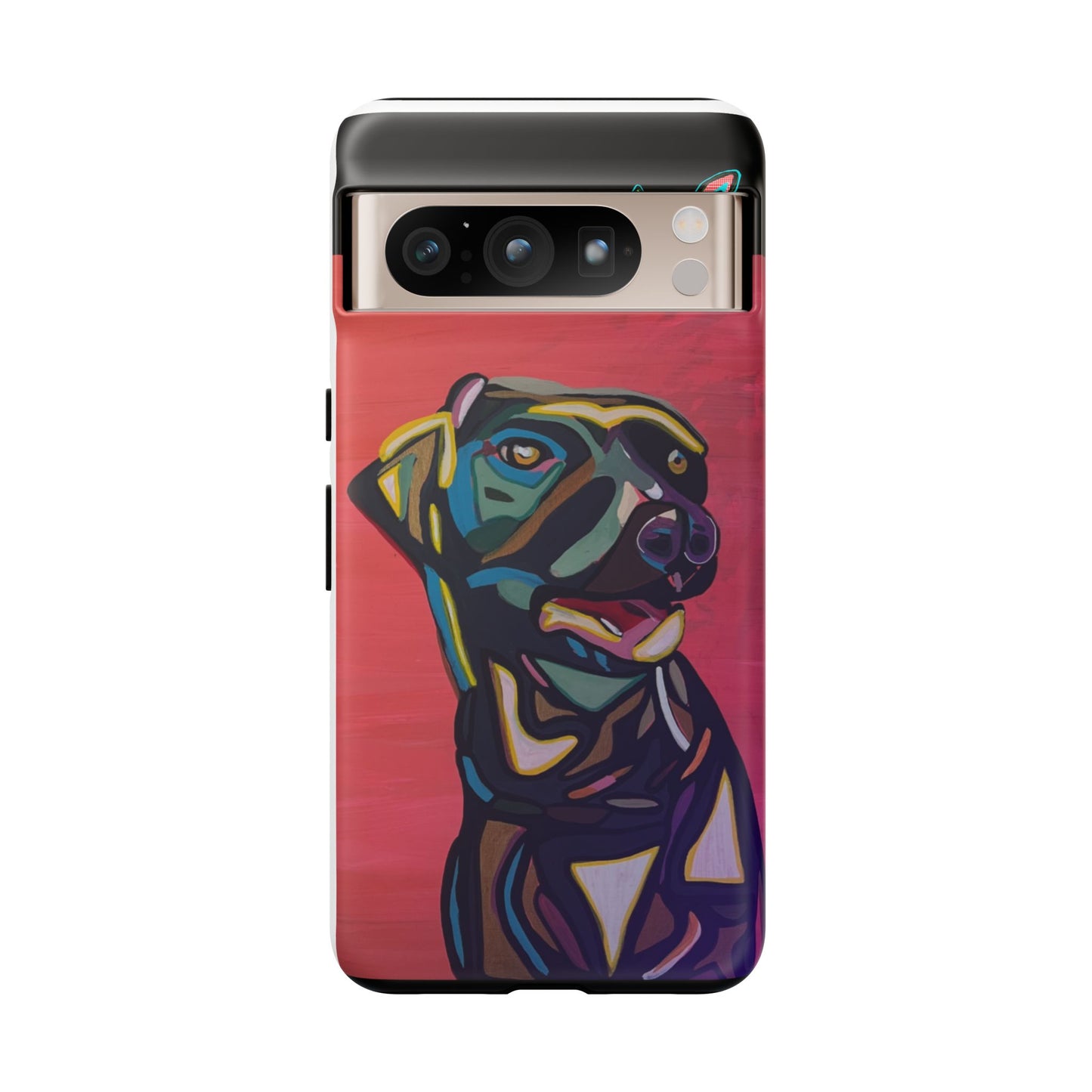 Colorful Pit LABRADOR Tough Phone Case — Vibrant Pop Art Dog Design