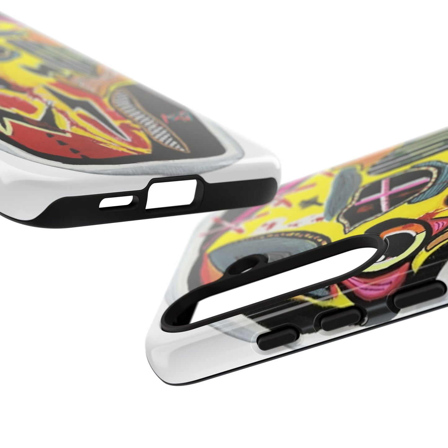 VINCENT.  Skull Riot Phone Case – Colorful Abstract Horror Art Protective Cover