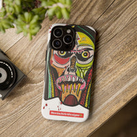 KUNTA.  Abstract Tribal Skull Phone Case — Colorful Street Art Protective Cover