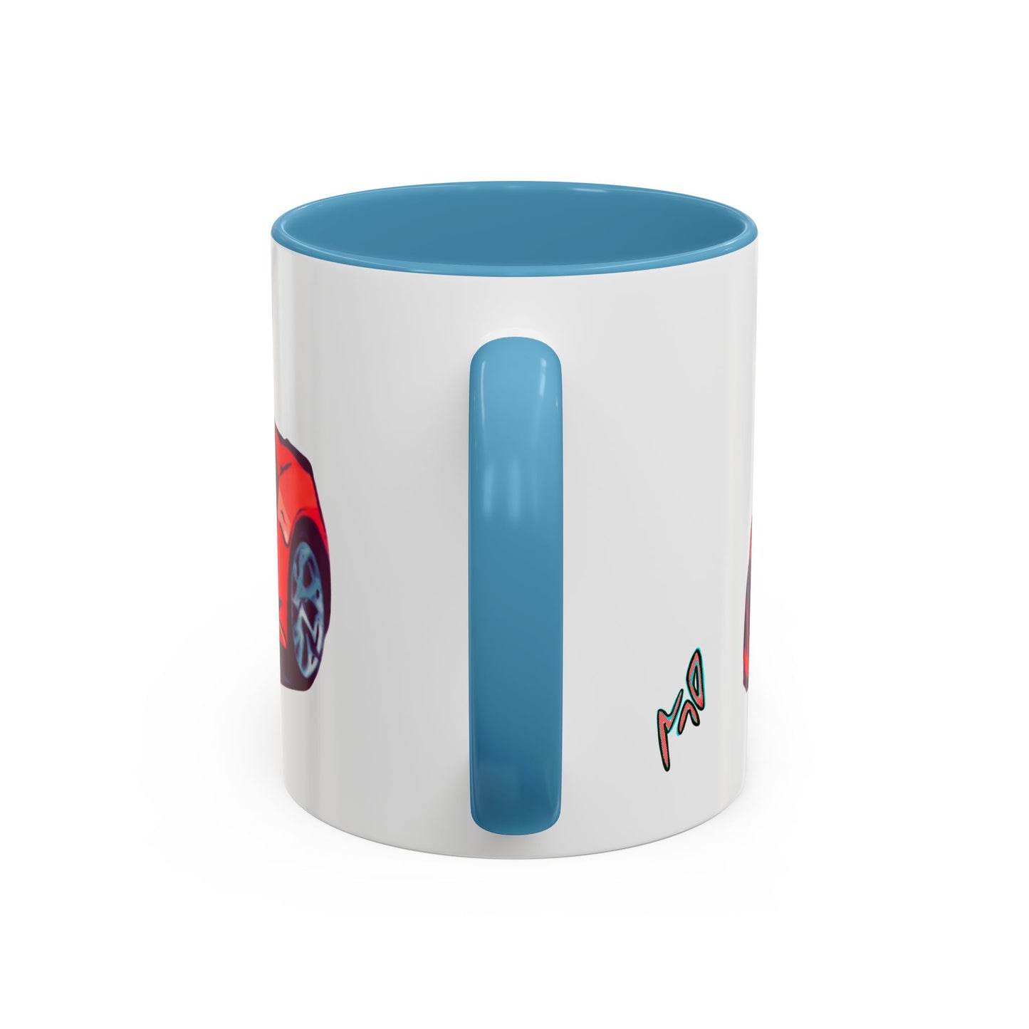 Red NSX Supercar Accent Coffee Mug — MovinchiArtDesigns Sports Car Graphic
