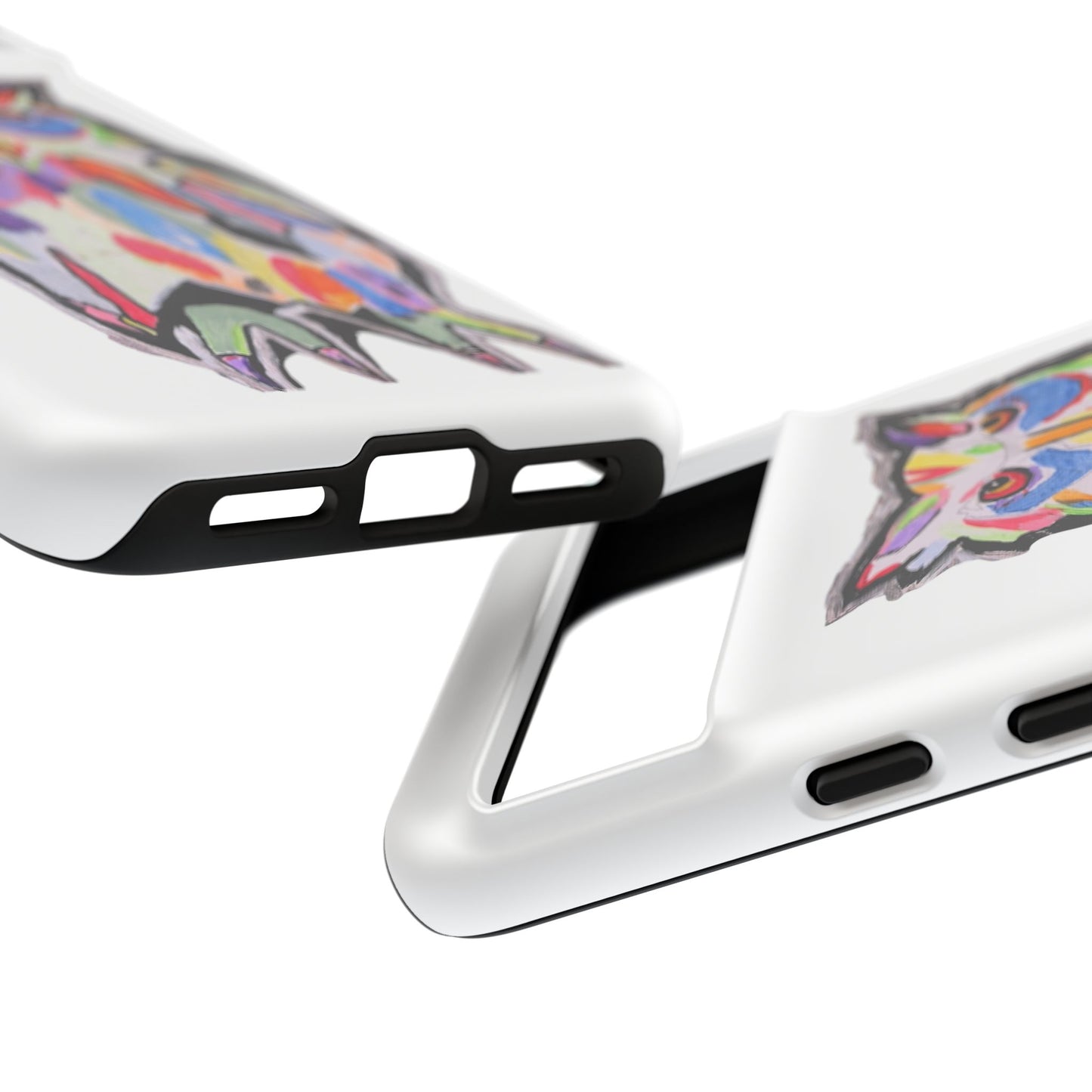Colorful Owl Phone Case — Artistic Owl Illustration Tough Case