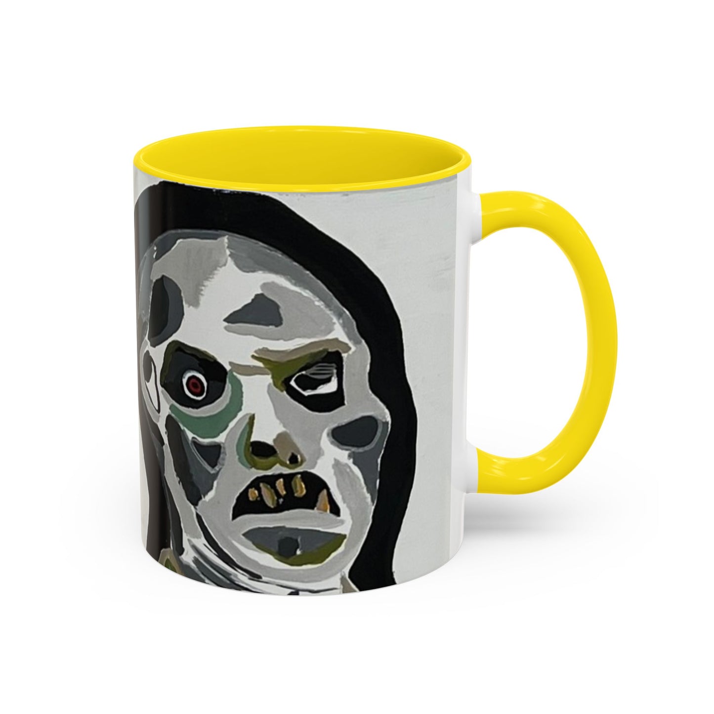 3 amigos Creepy Masked Faces Accent Coffee Mug – Horror Art 11/15oz