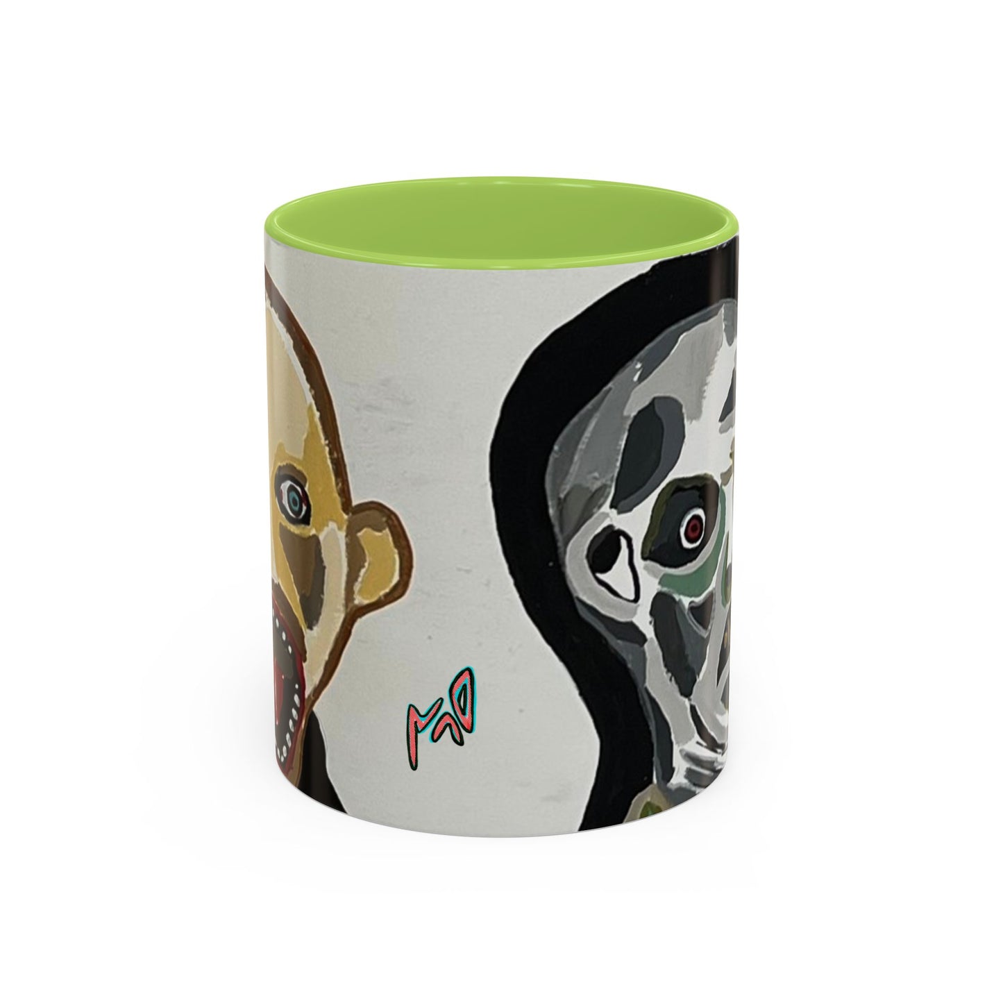3 amigos Creepy Masked Faces Accent Coffee Mug – Horror Art 11/15oz