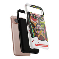 KUNTA.  Abstract Tribal Skull Phone Case — Colorful Street Art Protective Cover