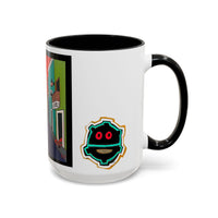 SAN JUAN.  Colorful Street Art Coffee Mug — Vibrant Alleyway & Playful Emblem Accent Mug