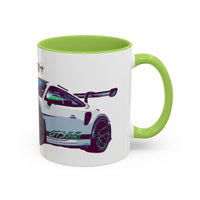 Porsche GT3 Cup Accent Coffee Mug – Racing Car Graphic 11/15oz