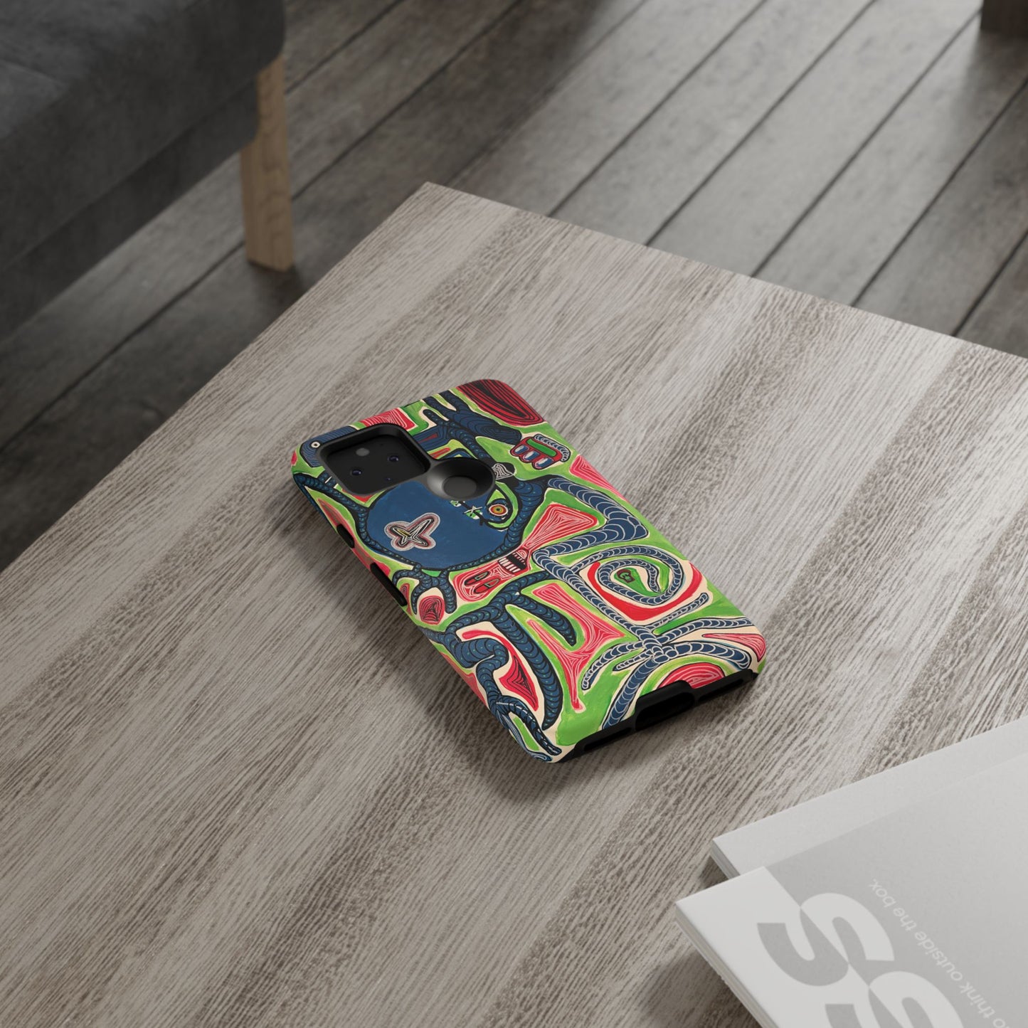 Abstract AFTERLIFE Phone Case — Bold Psychedelic Music Art