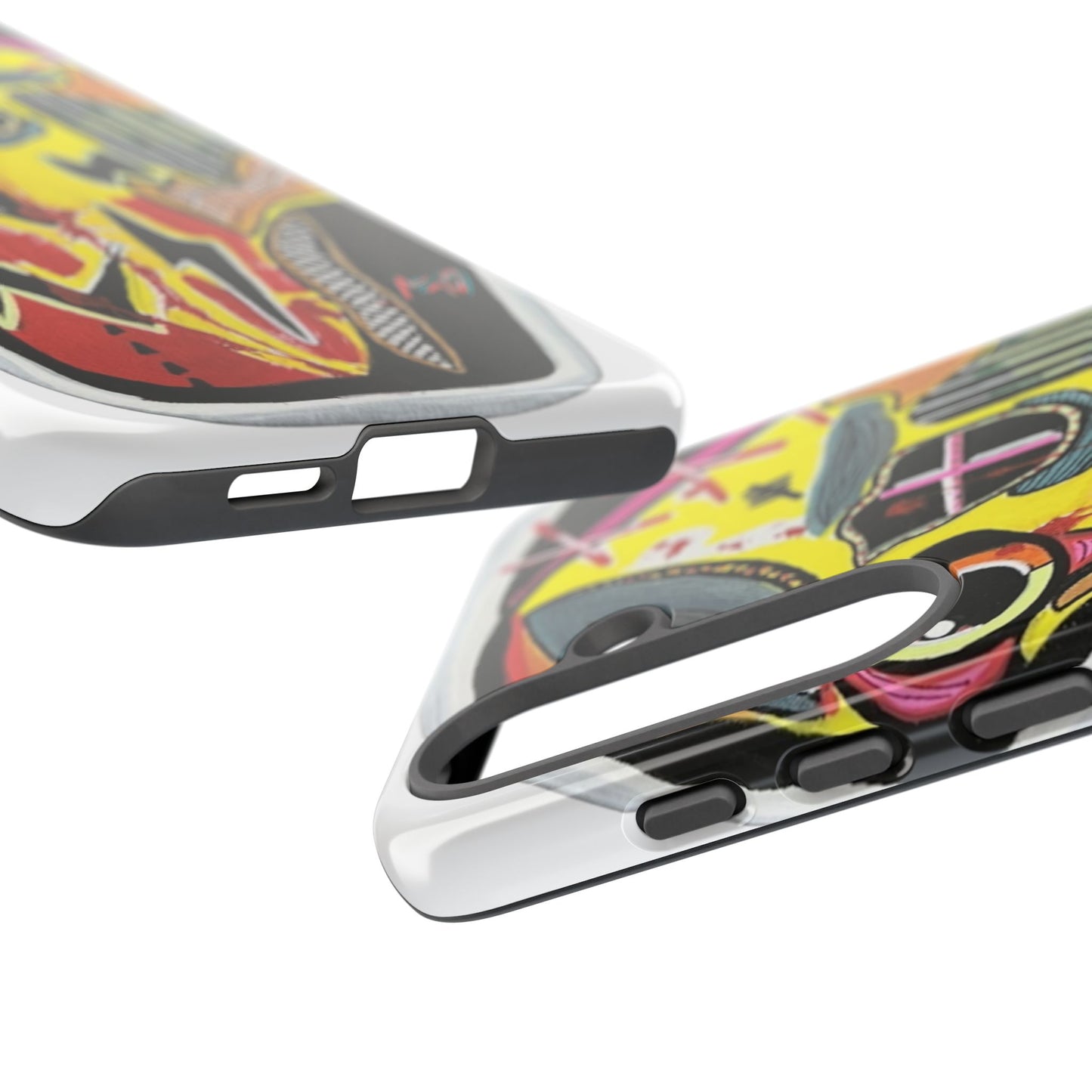 VINCENT.  Skull Riot Phone Case – Colorful Abstract Horror Art Protective Cover