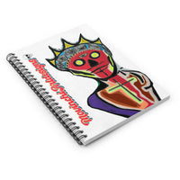 Skull King GRAY  Spiral Notebook — Bold Pop-Art Journal for Artists & Creatives