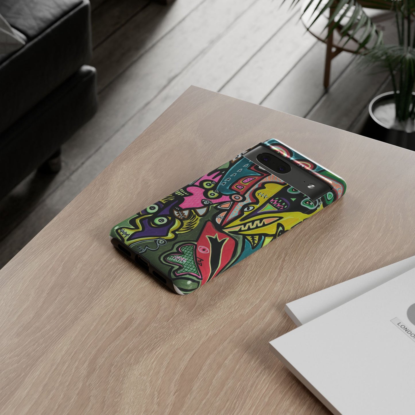 CONCERT  Abstract Graffiti Phone Case — Colorful Street Art Tough Cases