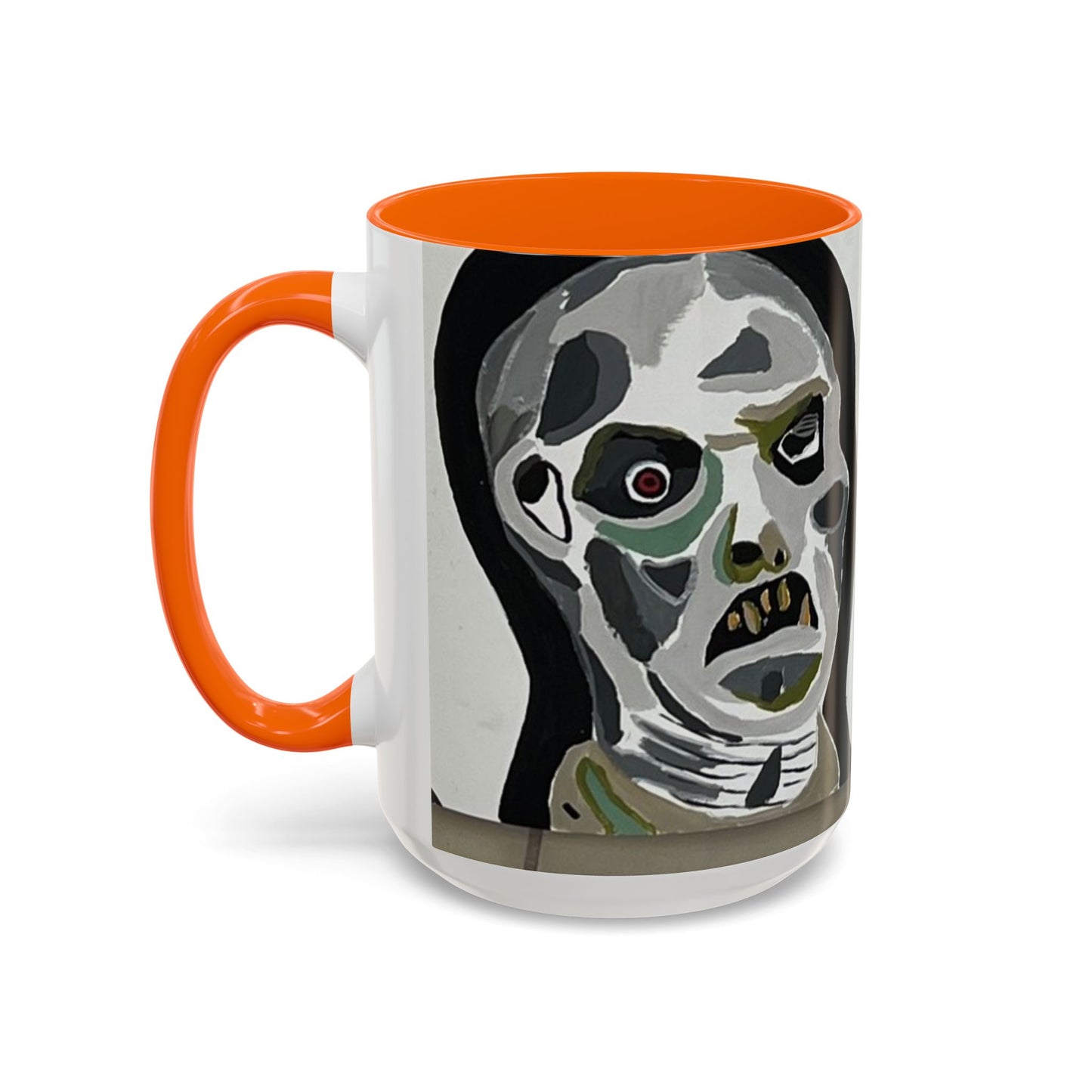 3 amigos2.0 Zombie Skull Coffee Mug — Spooky Horror Accent Mug (11/15 oz)