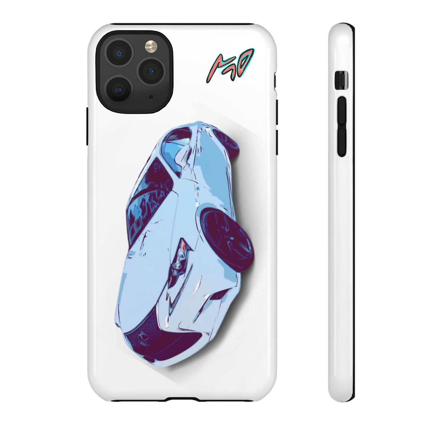 Melvin White Sports Car Phone Case - Retro Pop Art Supercar Protective Tough Case