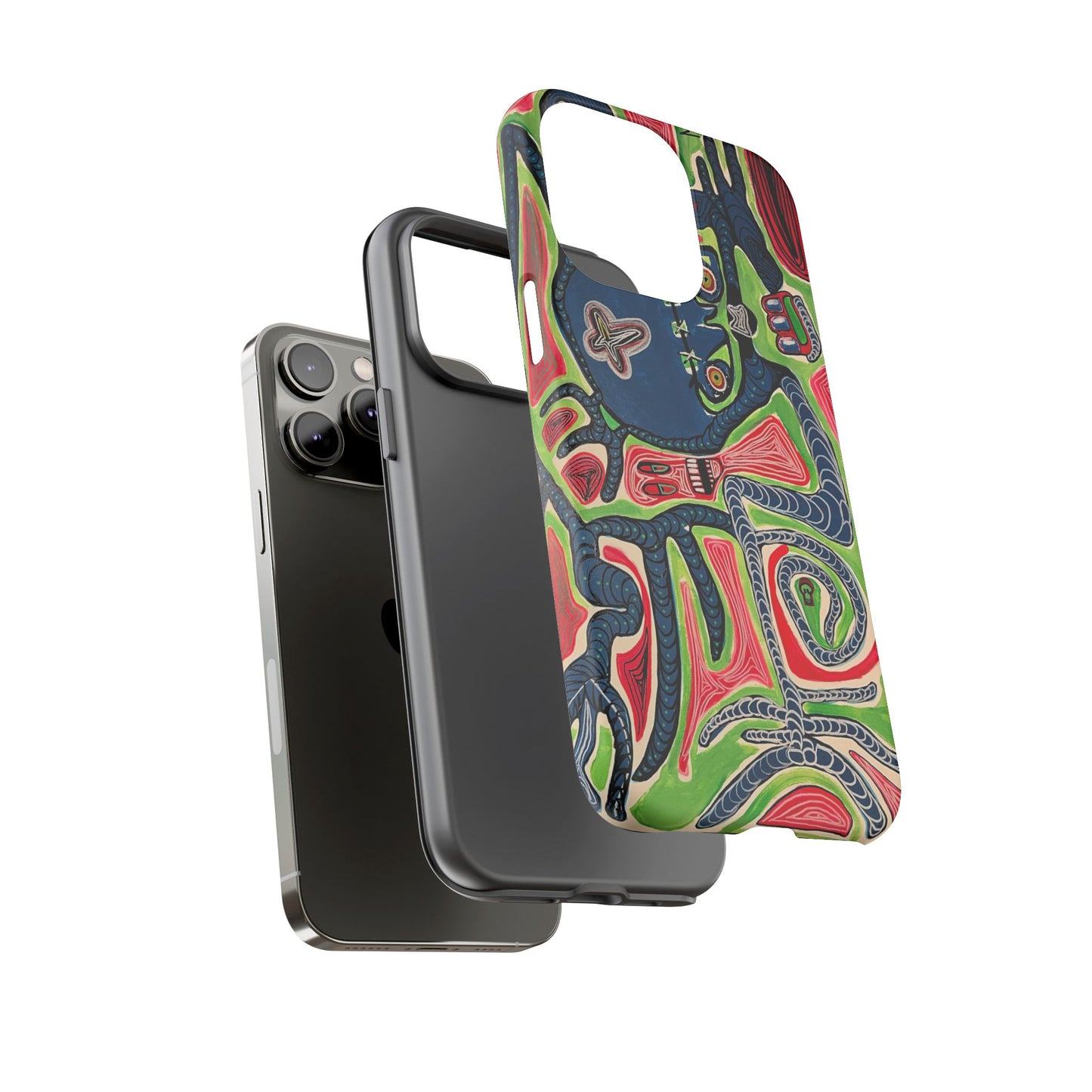 Abstract AFTERLIFE Phone Case — Bold Psychedelic Music Art