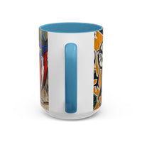 Puerto Rico Flag Coffee Mug — Rustic Street Art Accent Mug (11/15 oz)