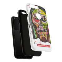 KUNTA.  Abstract Tribal Skull Phone Case — Colorful Street Art Protective Cover