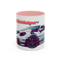 Porsche GT3 Cup Accent Coffee Mug – Racing Car Graphic 11/15oz