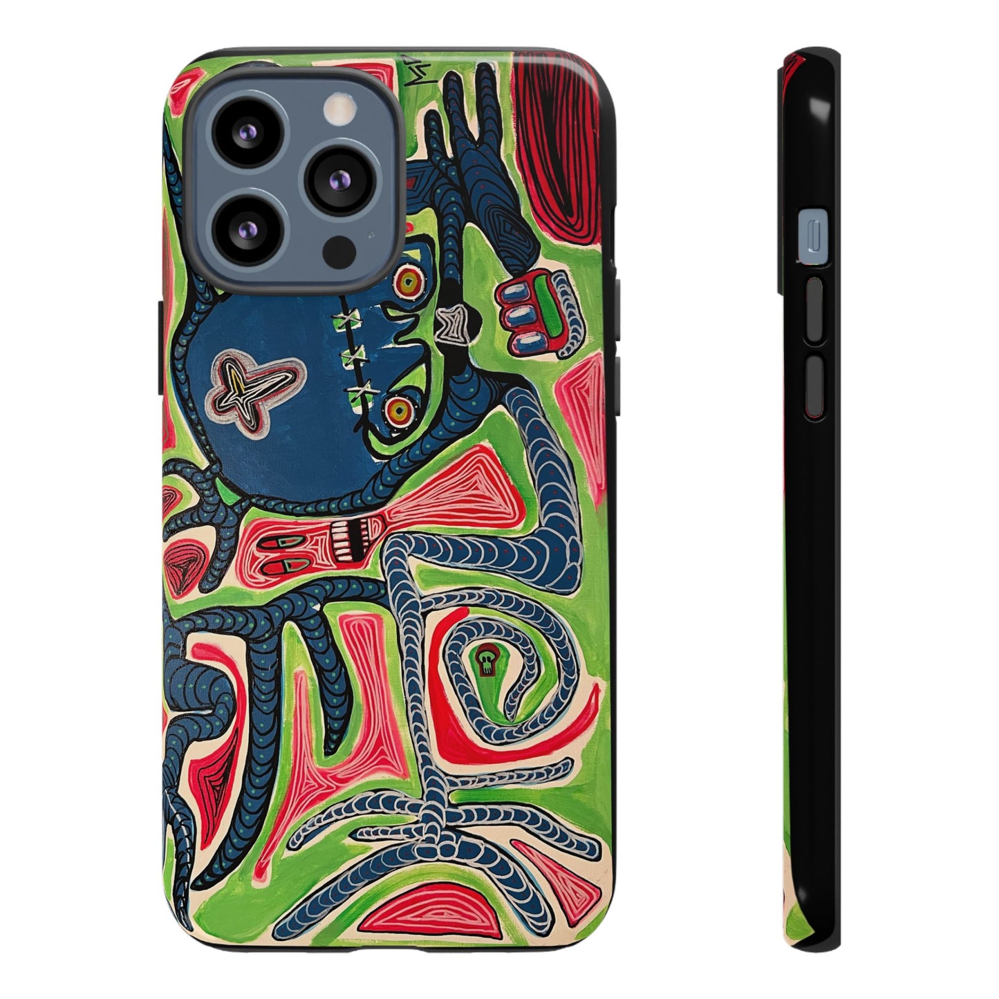 Abstract AFTERLIFE Phone Case — Bold Psychedelic Music Art