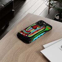 CRAZY.   Tribal Face Phone Case — Colorful Modern Art iPhone Cover