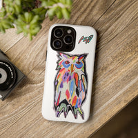 Colorful Owl Phone Case — Artistic Owl Illustration Tough Case