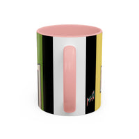 SAN SEBASTIAN2.0 Colorful Canal Houses Accent Coffee Mug — Bright European Street Art Ceramic Mug (11/15oz)
