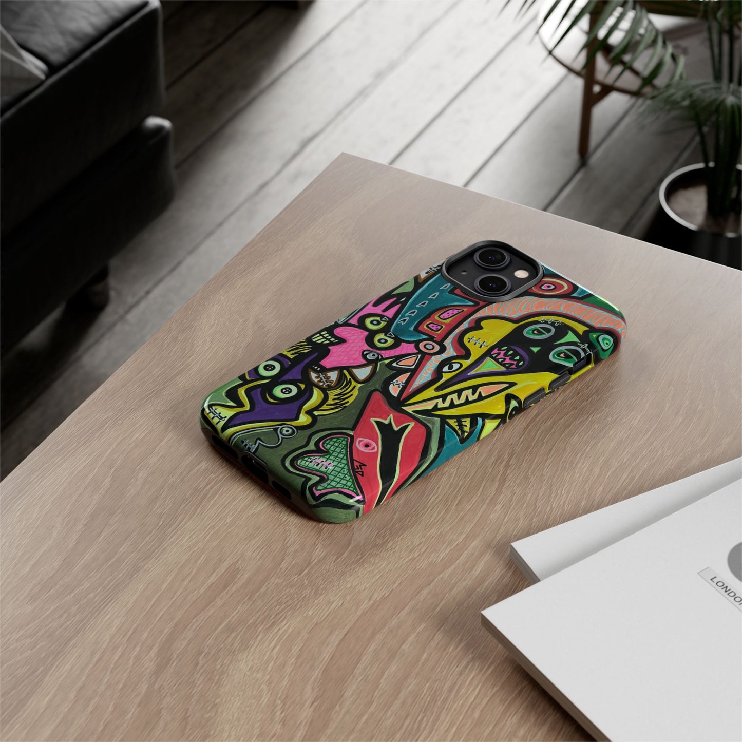 CONCERT  Abstract Graffiti Phone Case — Colorful Street Art Tough Cases