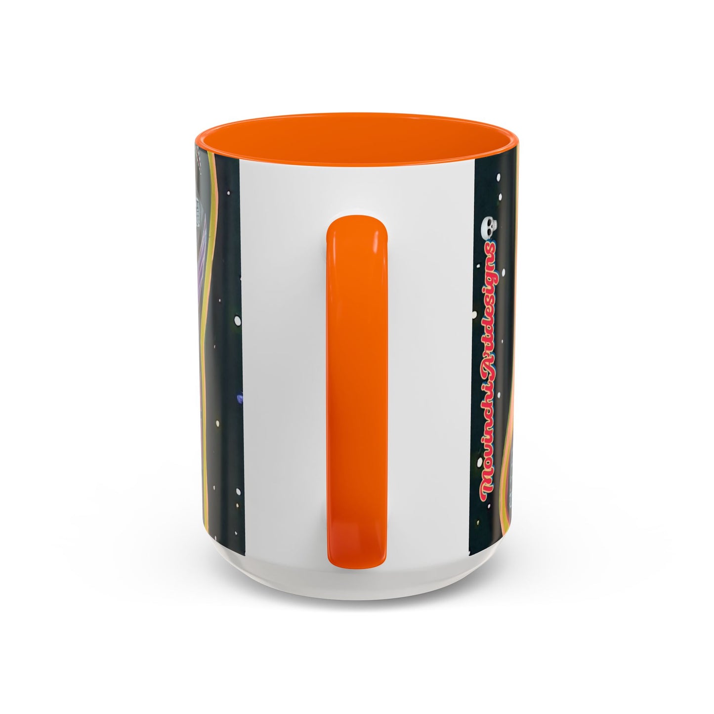 VINCENT  Skull Pop Art Accent Coffee Mug — Colorful Neon Tribal Skull Design (11/15oz)
