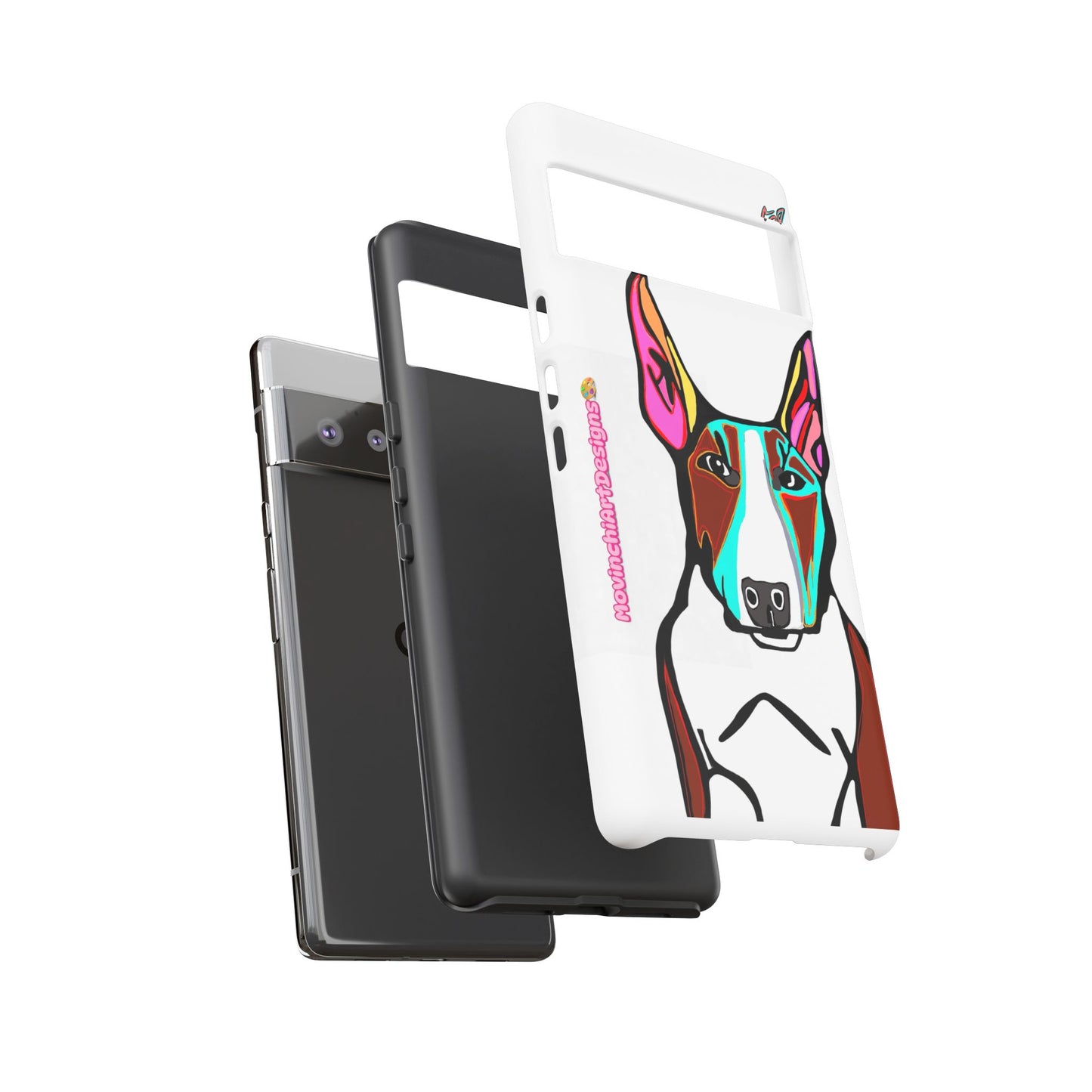 MR Bull Terrier Phone Case — Colorful Pop Art Tough Cases for Dog Lovers