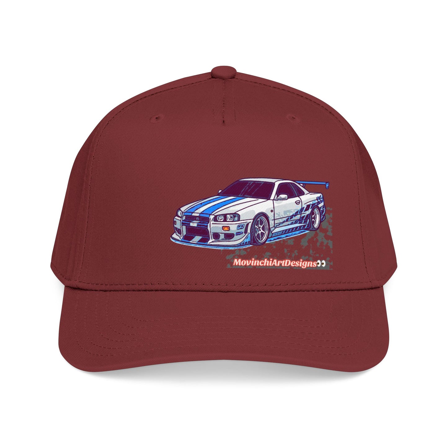 Racing Skyline Embroidered Cap — Vintage GT Sports Car Hat