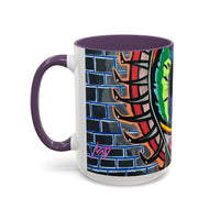 Abstract Street-Art Eye Coffee Mug — Colorful Graffiti Accent Mug (11/15 oz)