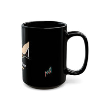 Art Whale Black Ceramic Mug — MovinchiArtDesigns Logo Coffee Cup (11oz & 15oz)