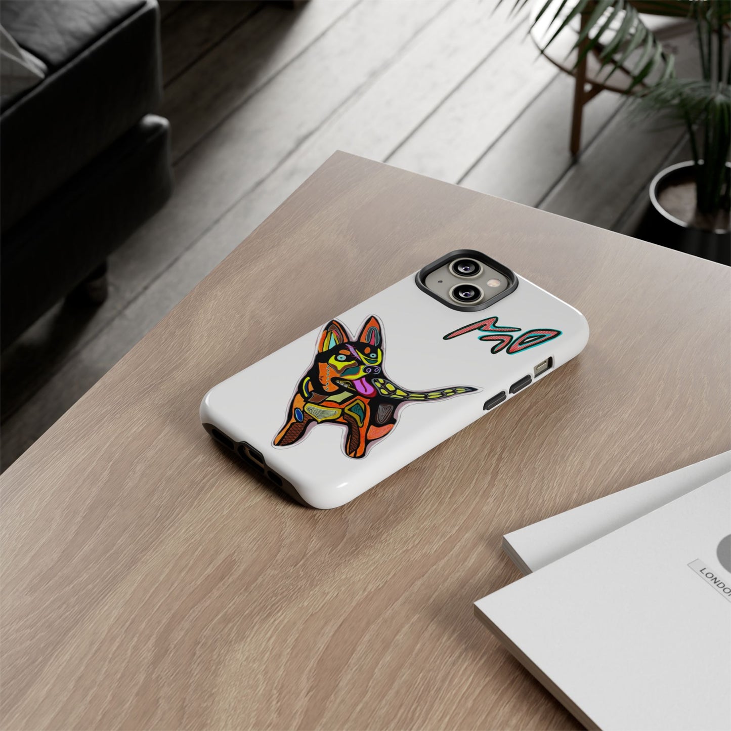 HUSKY  Colorful Abstract Dog Phone Case — 'MAD' Signature Protective Case