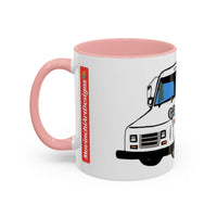 LLV Postal Service Mail Truck Accent Coffee Mug — Retro USPS Delivery Van Illustration (11/15oz)