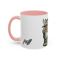 Abstract MOVINCHI Art Coffee Mug — Colorful Cubist Ceramic Accent Mug