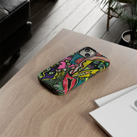 CONCERT  Abstract Graffiti Phone Case — Colorful Street Art Tough Cases