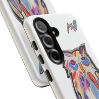Colorful Owl Phone Case — Artistic Owl Illustration Tough Case